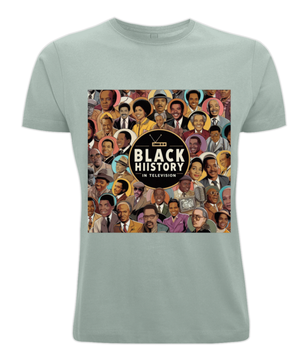 COR19 Unisex Oversized Heavy Jersey T‑Shirt Black History In Television - Image 7