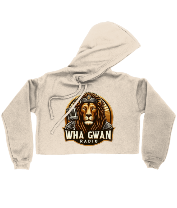 Bella Ladies Cropped Hoodie Wha Gwan Radio