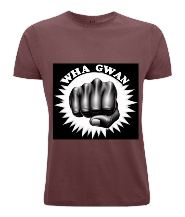 BY004 Classic Round Neck Men's T‑Shirt Wha Gwan C - Image 2