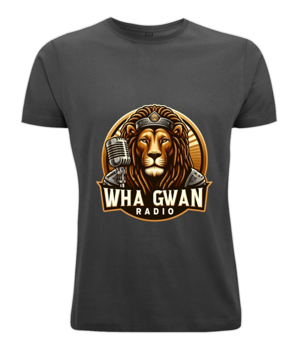 BY004 Classic Round Neck Men's T‑Shirt Wha Gwan Radio - Image 3