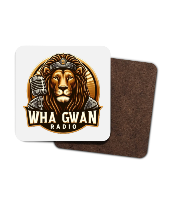 4 Pack Hardboard Coaster Wha Gwan Radio