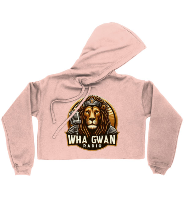 Bella Ladies Cropped Hoodie Wha Gwan Radio - Image 6