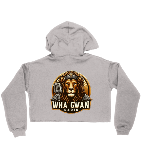 Bella Ladies Cropped Hoodie Wha Gwan Radio - Image 5