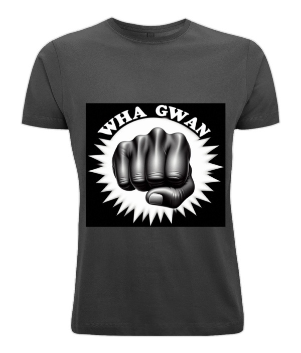 BY004 Classic Round Neck Men's T‑Shirt Wha Gwan C