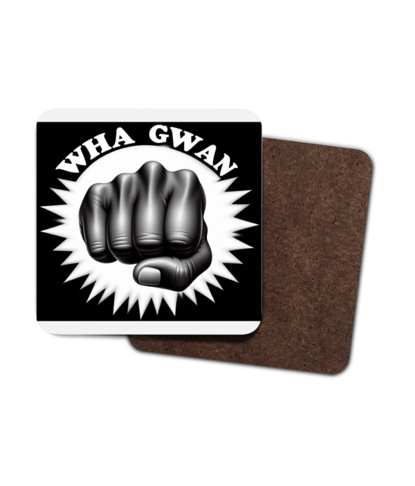 4 Pack Hardboard Coaster Wha Gwan C